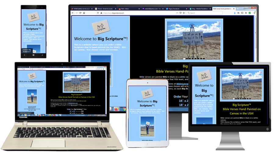 A website where you can order a Bible Scripture&nbsp;that is hand painted (in the USA!) - BIG - on canvas.